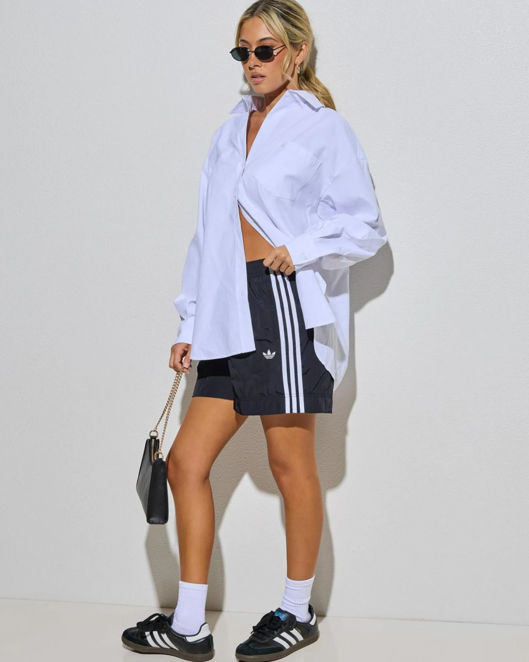 3 Stripe Woven Ripstop Shorts