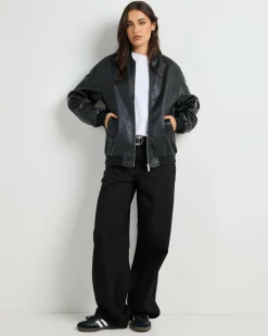 Ace Faux Leather Jacket