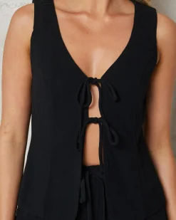 Adi Dallis Tie Front Vest