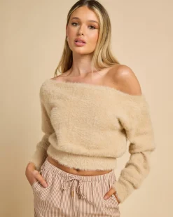 Adia Off Shoulder Knit Jumper