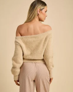 Adia Off Shoulder Knit Jumper
