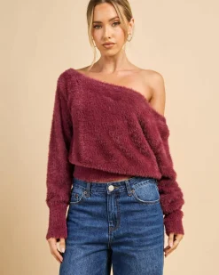 Adia Off Shoulder Knit Jumper