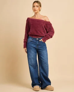 Adia Off Shoulder Knit Jumper