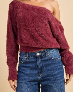 Adia Off Shoulder Knit Jumper