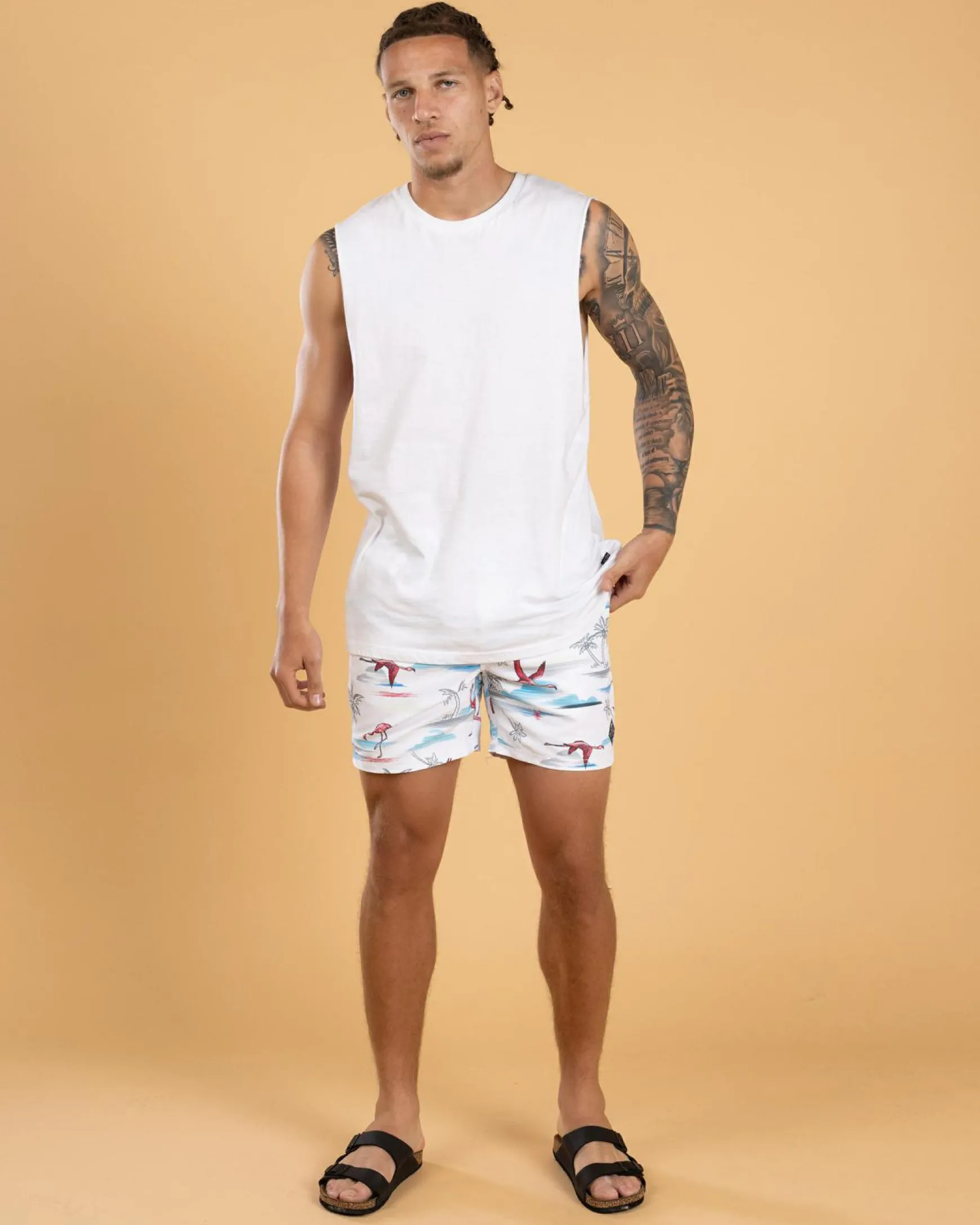 Alcove Elastic Waist Board Shorts