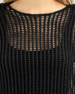 Alexa Crochet Long Sleeve Top