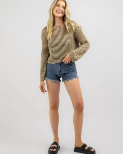 Alexa Crochet Long Sleeve Top
