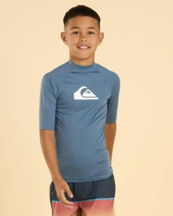 All Time Boy's Short Sleeve Rash Vest
