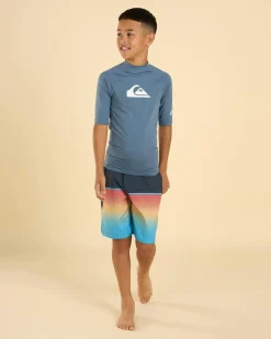 All Time Boy's Short Sleeve Rash Vest