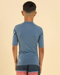 All Time Boy's Short Sleeve Rash Vest