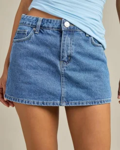 Allegra Denim Skort