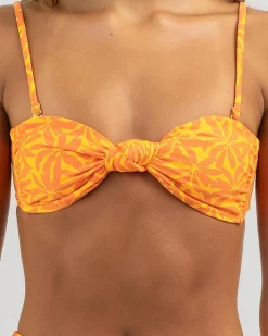 Allegra Knot Bandeau Bikini Top