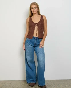 Anastasia Crochet Tie Up Cami Top