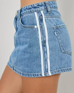 Angie Racing Stripe Skort