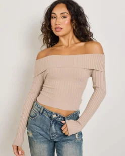 Ari Off Shoulder Knit Top