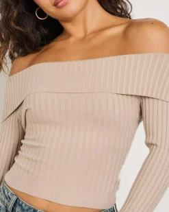 Ari Off Shoulder Knit Top