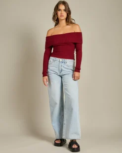 Ari Off Shoulder Knit Top