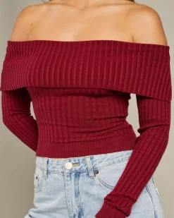 Ari Off Shoulder Knit Top