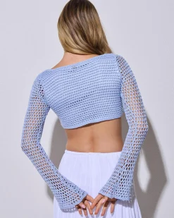 Ashy Crochet Ultra Crop Top
