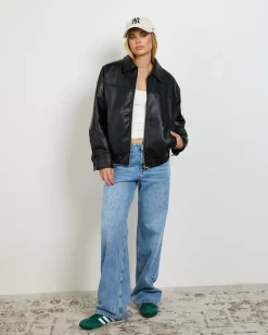 Aston Faux Leather Jacket