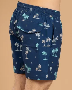 Azure Elastic Waist Board Shorts