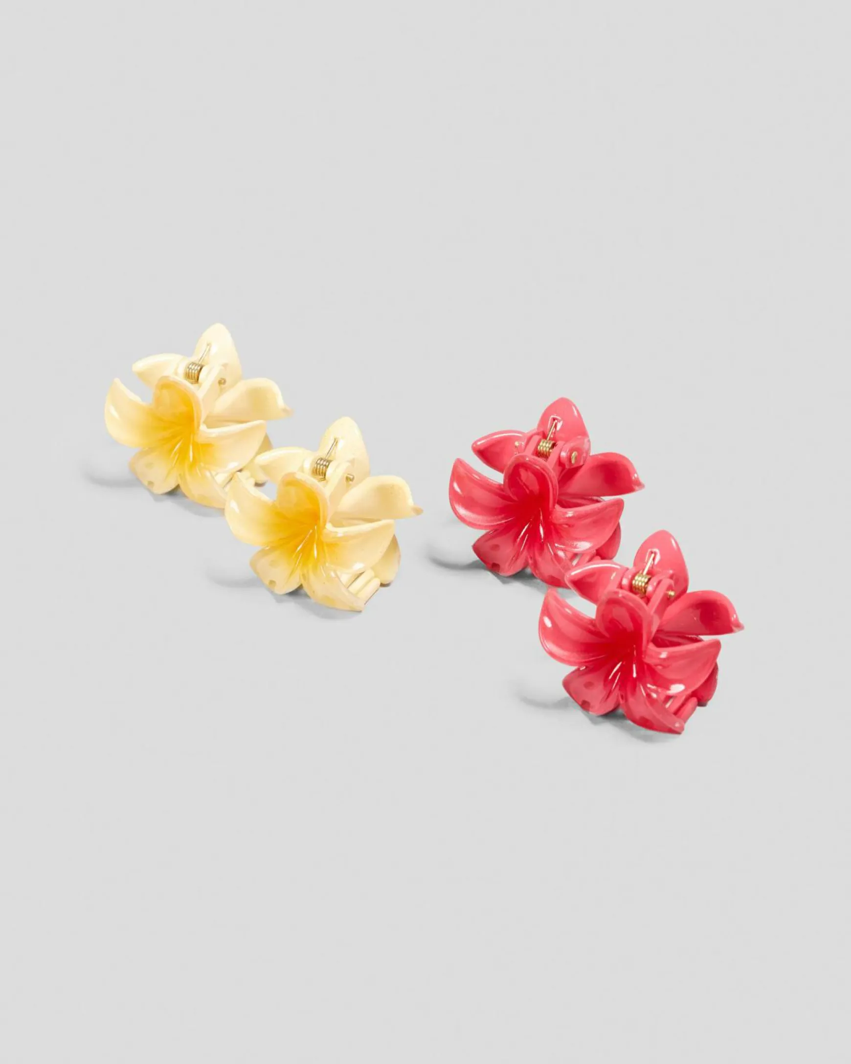 Baby Frangipani Hair Claw Clip Pack