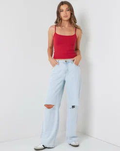 Basic Fine Rib Cami Top