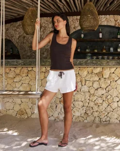 Basic Myla Rib Scoop Tank Top