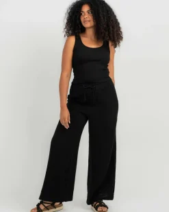 Basic Scoop Neck Rib Tank Top