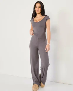 Basic V Neck Fine Rib Tee