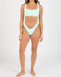 Beach Bum Check Bralette Bikini Top