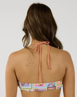 Beach Party Halter Crop Bikini Top