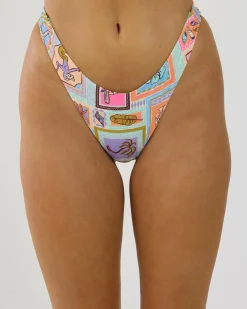 Beach Party High Leg Cheeky Bikini Bottom