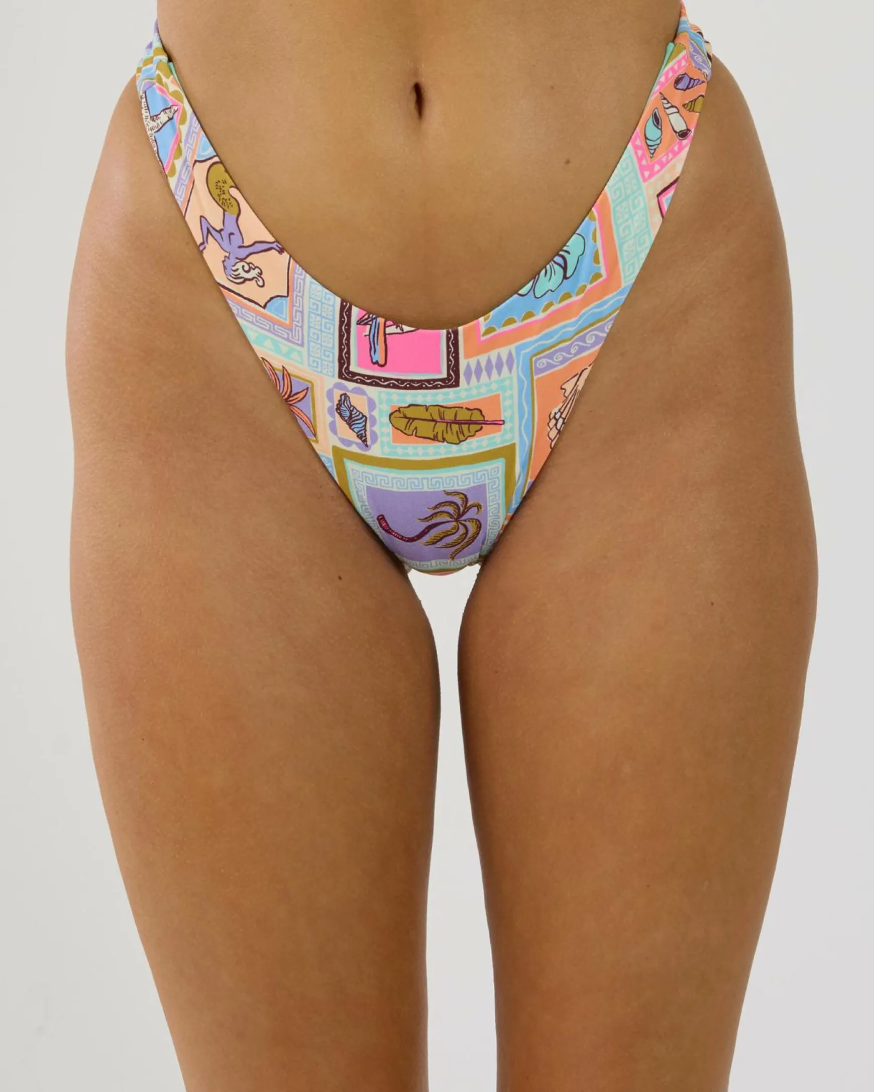 Beach Party High Leg Cheeky Bikini Bottom