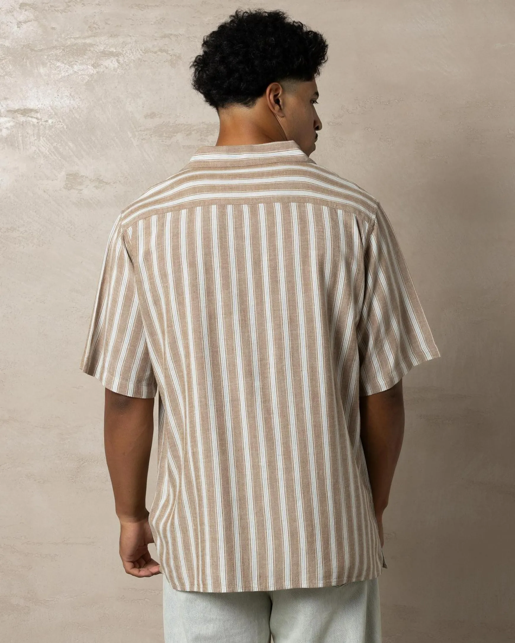 Beat Stripe Vintage Short Sleeve Shirt