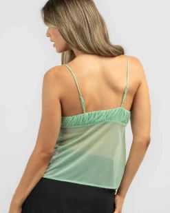 Bella Mesh Tie Up Top