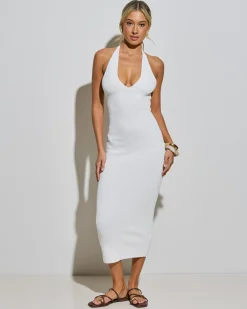 Bianca Halter Knit Midi Dress