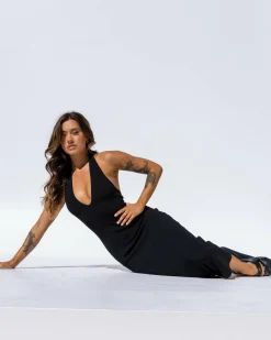 Bianca Halter Knit Midi Dress