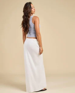 Bias Cut Maxi Skirt