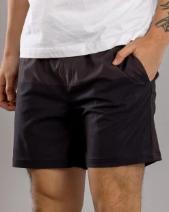 Bicolour Elastic Waist Shorts
