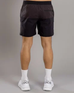 Bicolour Elastic Waist Shorts