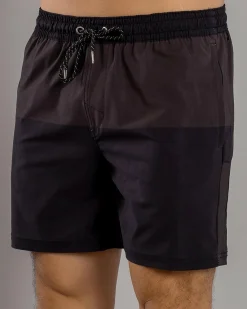 Bicolour Elastic Waist Shorts