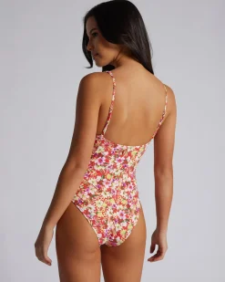 Bloom Floral Underwire One Piece Swimsuit