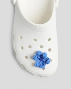 Blue Crochet Flower Jibbitz