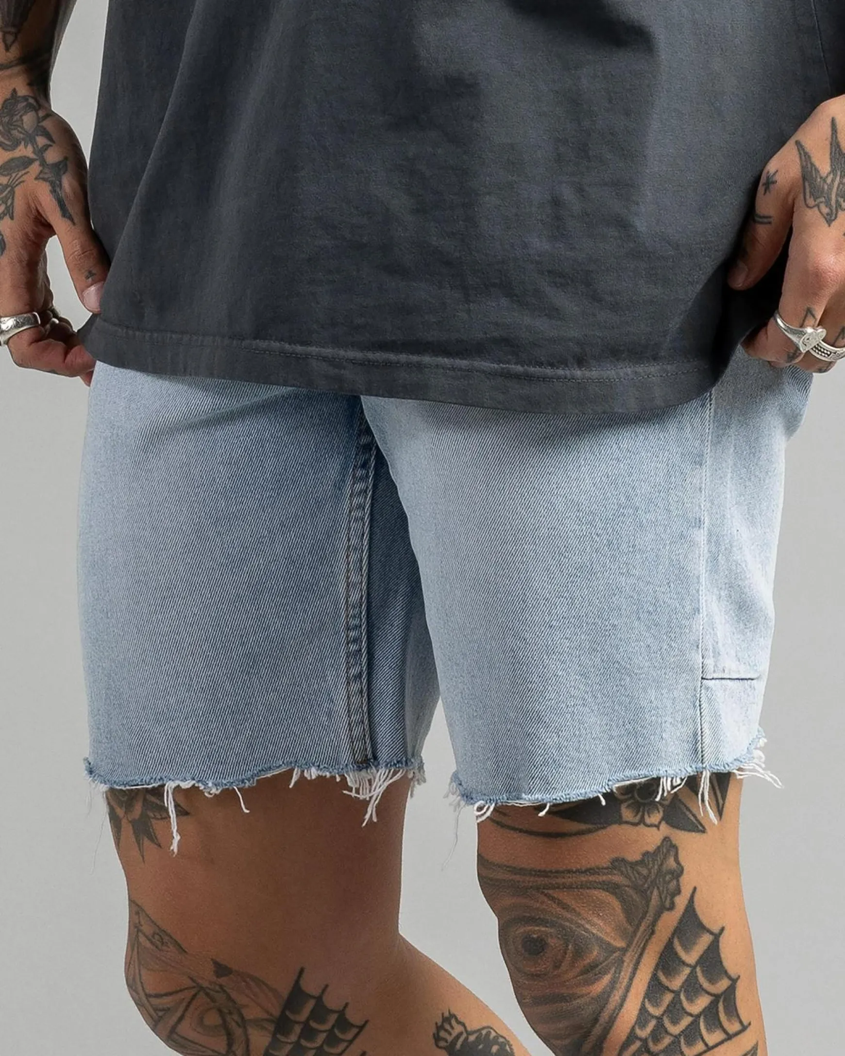 Bones Denim Shorts