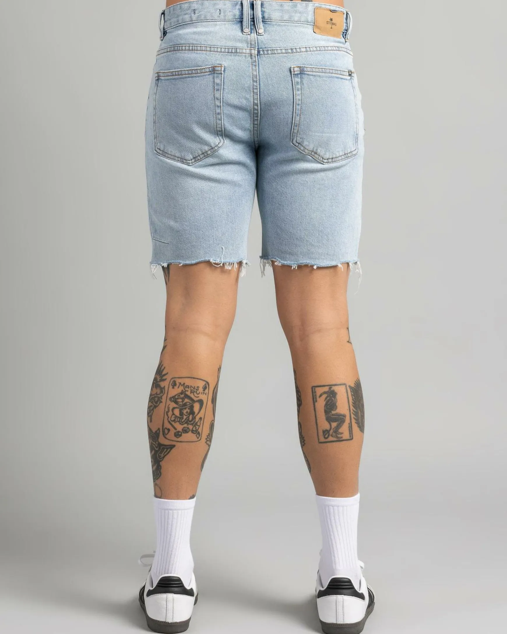 Bones Denim Shorts