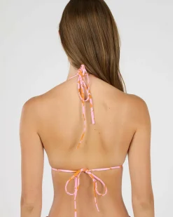 Bora Bora Floral Sliding Triangle Bikini Top