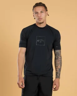 Boxed Arch Short Sleeve Rash Vest