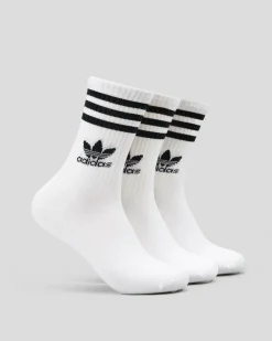 Boys' 3 Stripe Crew Socks 3 Pack