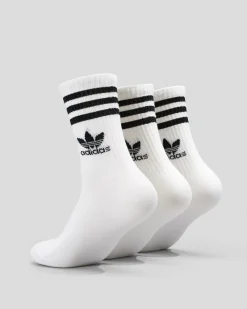 Boys' 3 Stripe Crew Socks 3 Pack